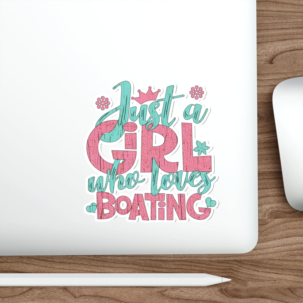 Just a Girl Who Loves Boating  - Die-Cut Stickers by Pontoon Girl®