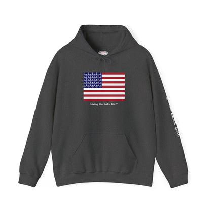 Anchors and Stripes Living the Lake Life™ Hoodie by Pontoon Girl®