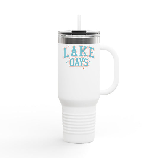 Lake Days Insulated Travel Mug, 40oz by Pontoon Girl®