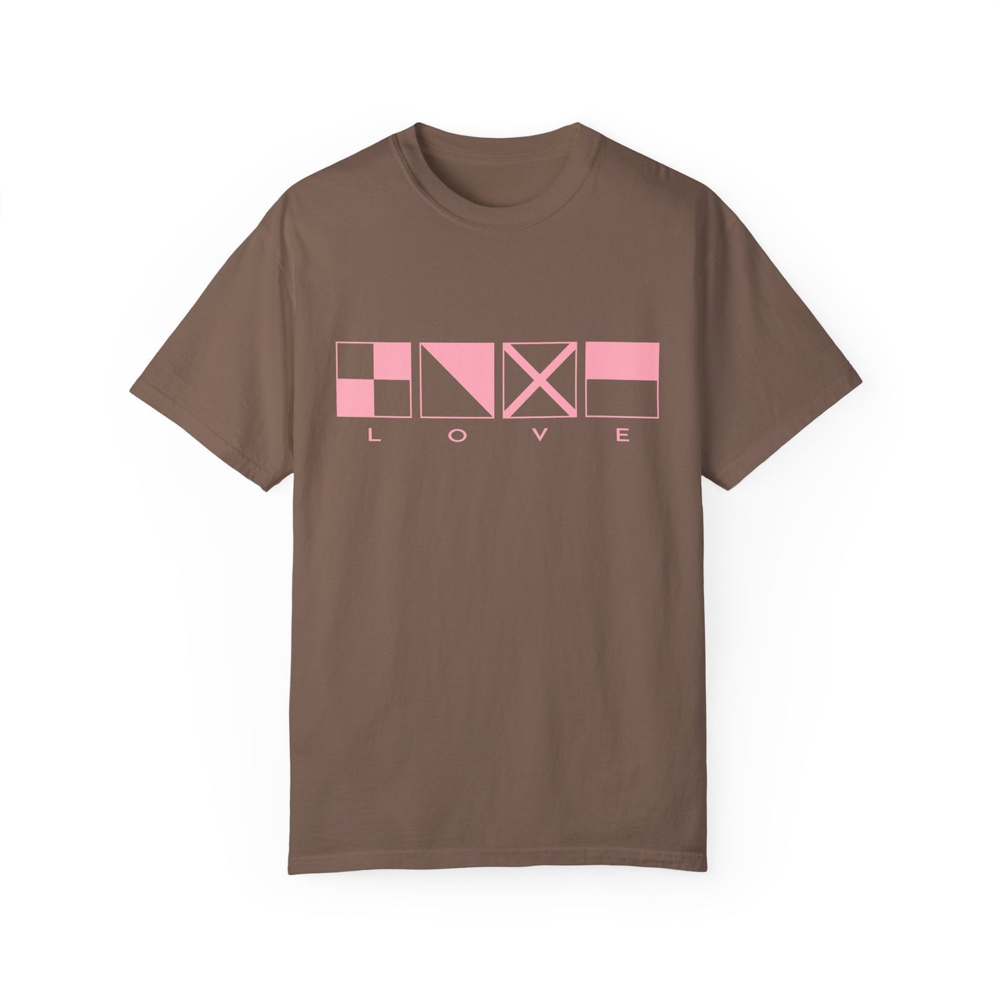 LOVE Code Flags Unisex Garment-Dyed T-shirt by Pontoon Girl