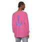 Lake Life™ Heart Anchor Garment-dyed Long Sleeve T-Shirt by Pontoon Girl®