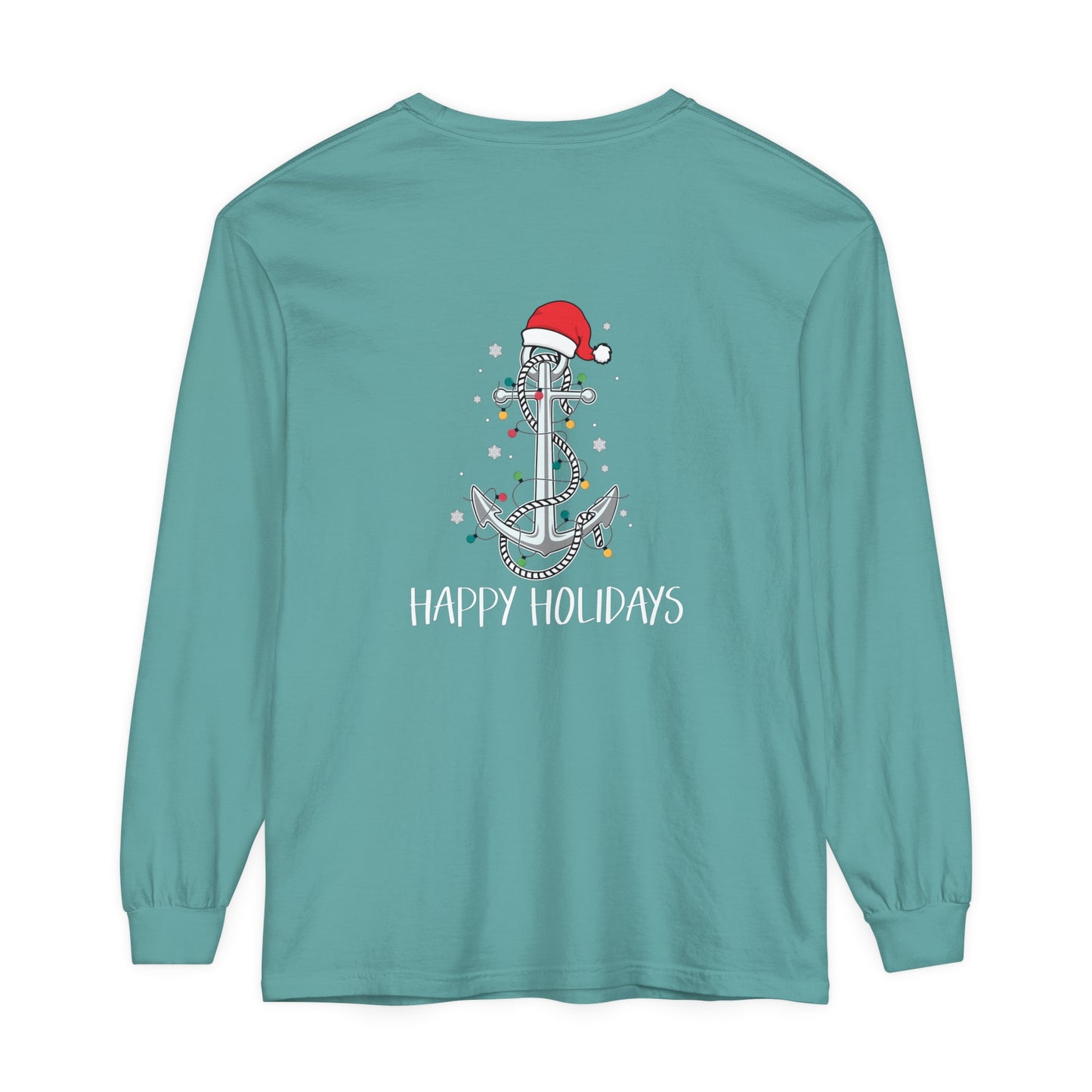 Copy of Lake Life™ Anchor Tree Unisex Garment-dyed Long Sleeve T-Shirt by Pontoon Girl®