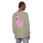 Lake Life™ Flamingo Tube Unisex Garment-dyed Long Sleeve T-Shirt by Pontoon Girl®