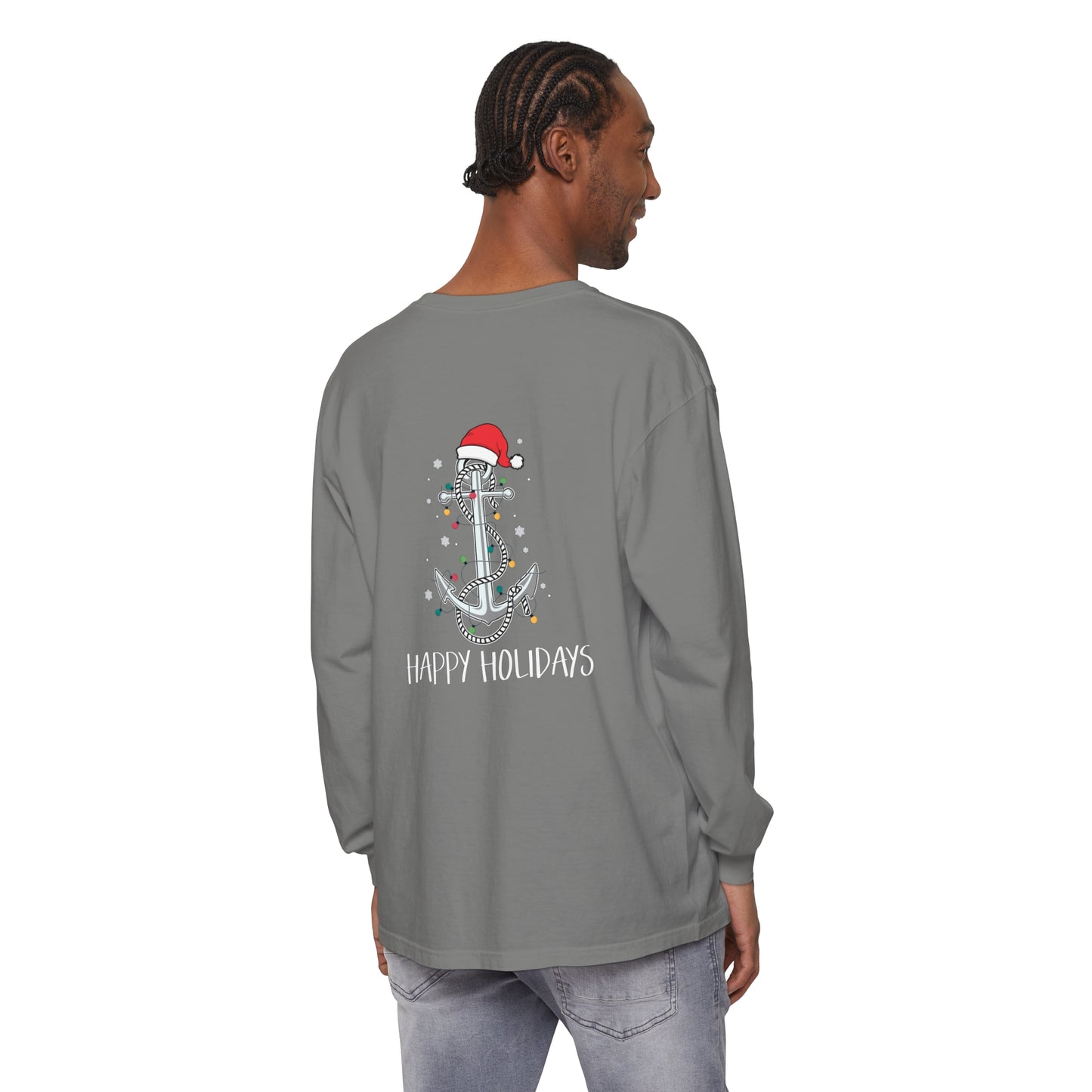 Copy of Lake Life™ Anchor Tree Unisex Garment-dyed Long Sleeve T-Shirt by Pontoon Girl®