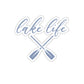 Lake Life Paddle Die-Cut Stickers by Pontoon Girl®