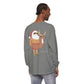 Lake Life™ Santa Deer Tube Unisex Garment-dyed Long Sleeve T-Shirt by Pontoon Girl®