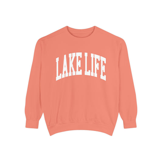 Lake Life ™ by Pontoon Girl - Unisex Garment-Dyed Sweatshirt