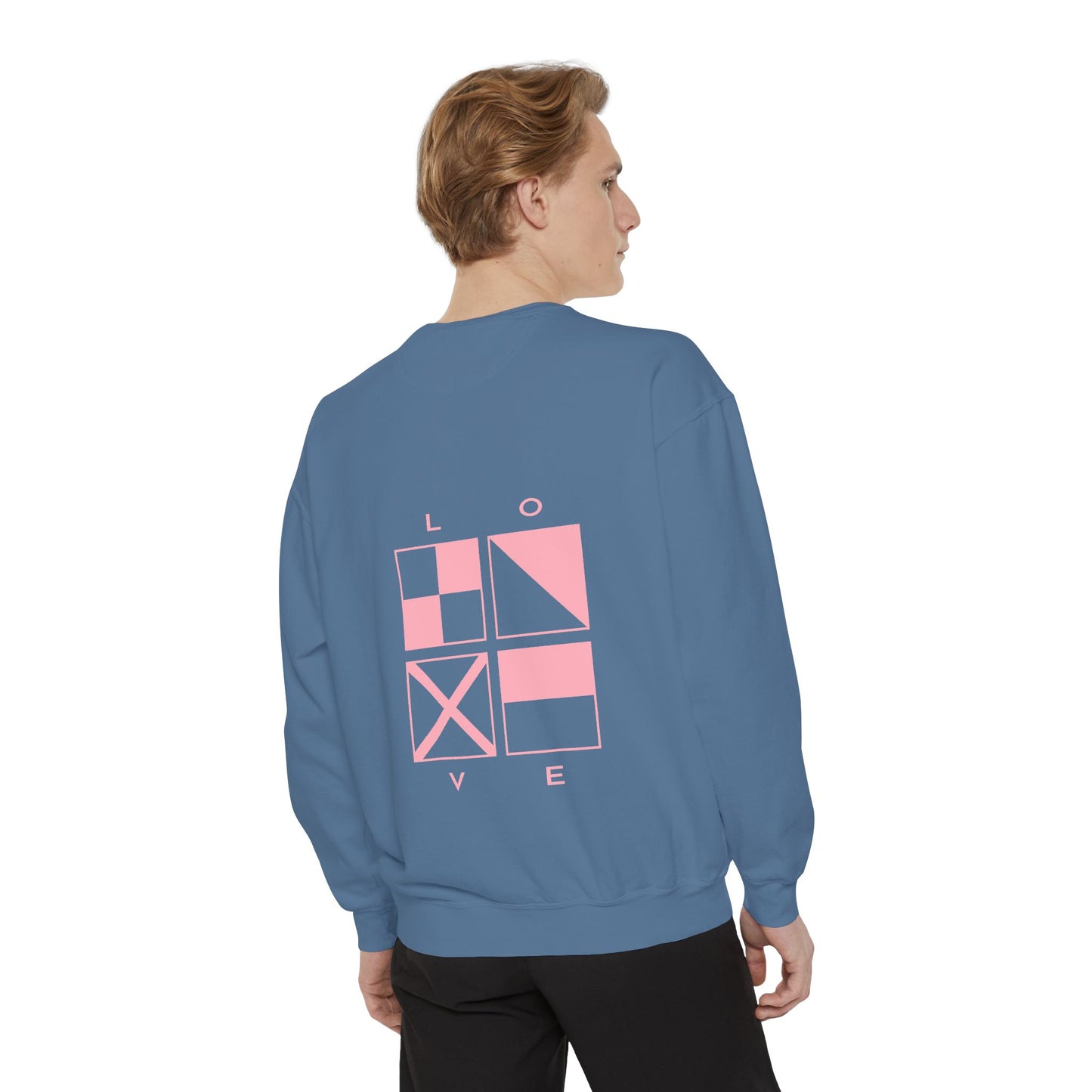 Love Nautical flag - Unisex Garment-Dyed Sweatshirt by Pontoon Girl