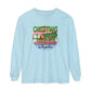 Christmas on the Pontoon - Unisex Garment-dyed Long Sleeve T-Shirt by Pontoon Girl®