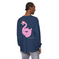 Lake Life™ Flamingo Tube Unisex Garment-dyed Long Sleeve T-Shirt by Pontoon Girl®