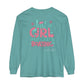 Lake Life™ Just a Girl Who Loves Boating Unisex Garment-dyed Long Sleeve T-Shirt by Pontoon Girl®