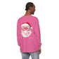 Lake Life™ Santa Love Unisex Garment-dyed Long Sleeve T-Shirt by Pontoon Girl®