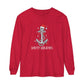 Holiday Anchor Shirt - Unisex Garment-dyed Long Sleeve T-Shirt by Pontoon Girl®