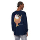 Lake Life™ Santa Deer Tube Unisex Garment-dyed Long Sleeve T-Shirt by Pontoon Girl®