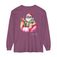 Lake Life™ Tubing Santa Garment-dyed Long Sleeve T-Shirt by Pontoon Girl®