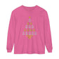 Anchor Christmas Tree Shirt - Unisex Garment-dyed Long Sleeve T-Shirt by Pontoon Girl®