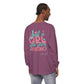 Lake Life™ Just a Girl Who Loves Boating Unisex Garment-dyed Long Sleeve T-Shirt by Pontoon Girl®