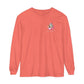 Lake Life™ Tubing Santa Garment-dyed Long Sleeve T-Shirt by Pontoon Girl®