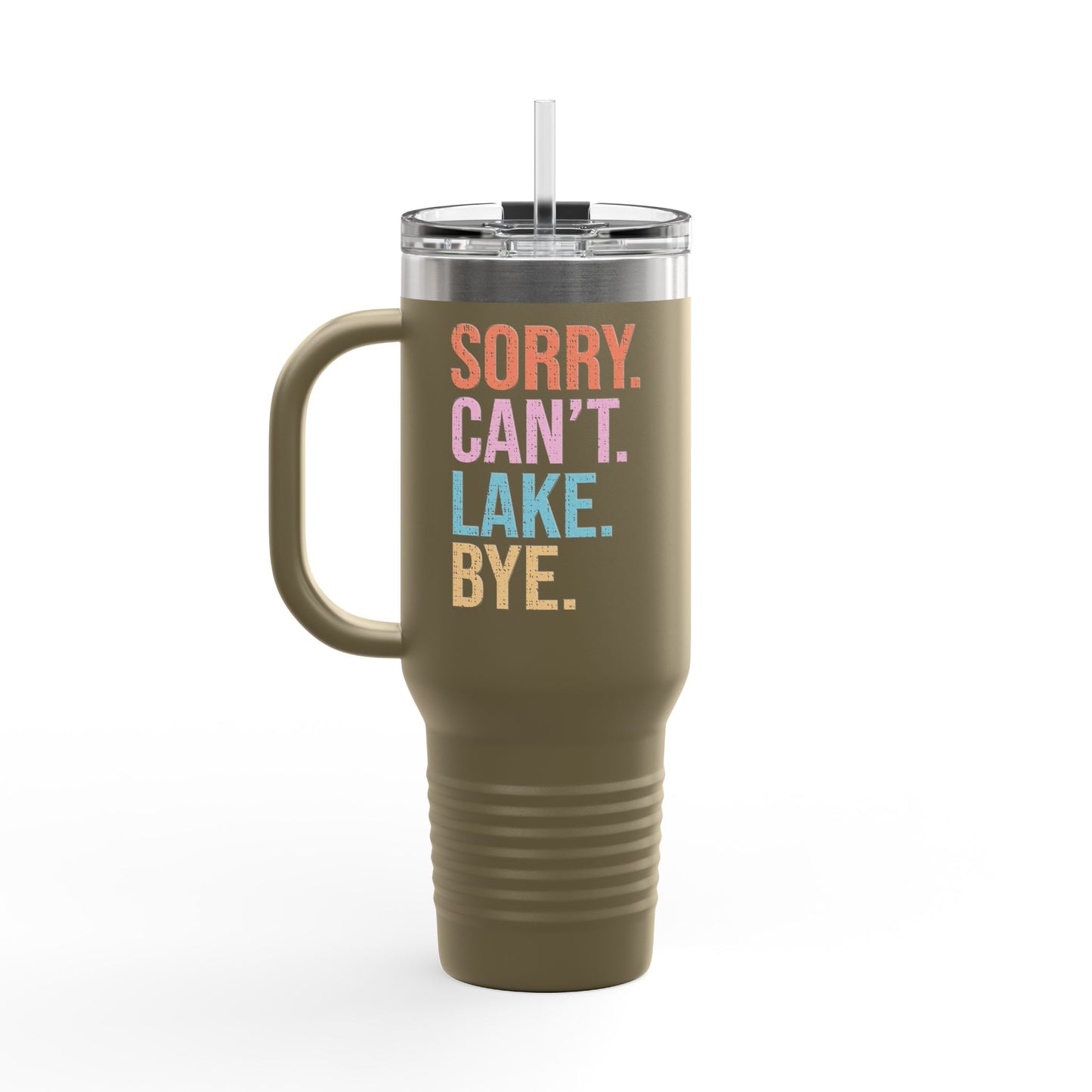 Sorry Can't Lake Bye Insulated Travel Mug, 40oz by Pontoon Girl®