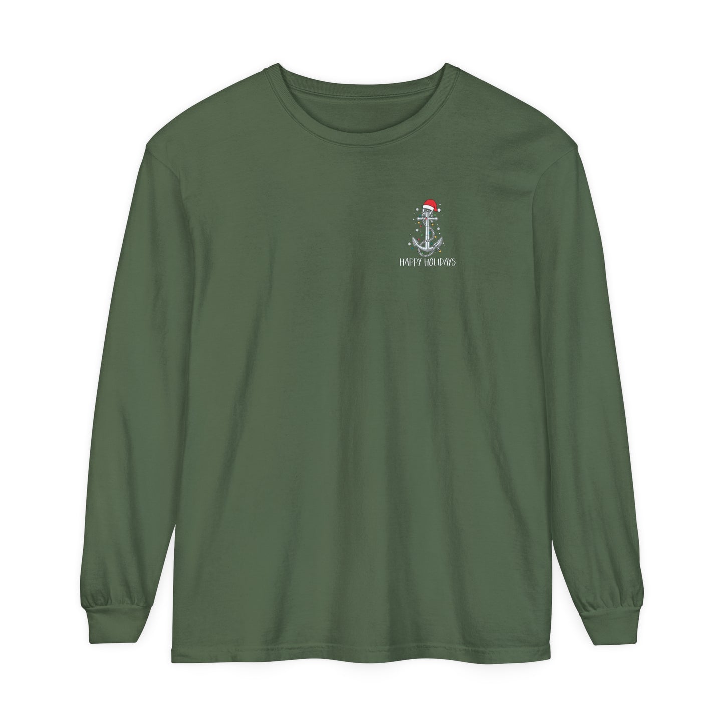 Copy of Lake Life™ Anchor Tree Unisex Garment-dyed Long Sleeve T-Shirt by Pontoon Girl®