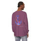 Lake Life™ Heart Anchor Garment-dyed Long Sleeve T-Shirt by Pontoon Girl®