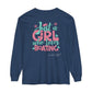 Lake Life™ Just a Girl Who Loves Boating Unisex Garment-dyed Long Sleeve T-Shirt by Pontoon Girl®