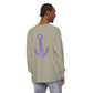 Lake Life™ Heart Anchor Garment-dyed Long Sleeve T-Shirt by Pontoon Girl®