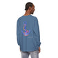 Lake Life™ Heart Anchor Garment-dyed Long Sleeve T-Shirt by Pontoon Girl®