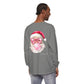 Lake Life™ Santa Love Unisex Garment-dyed Long Sleeve T-Shirt by Pontoon Girl®