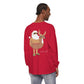 Lake Life™ Santa Deer Tube Unisex Garment-dyed Long Sleeve T-Shirt by Pontoon Girl®