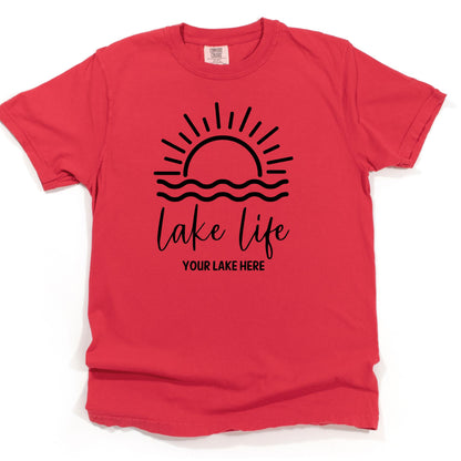 Wavy Sunrise Design - Apparel - Classic Coast Color Palette