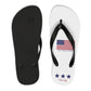 Pontoon Girl - Red White and Toon - Flip Flops - Classic Flag