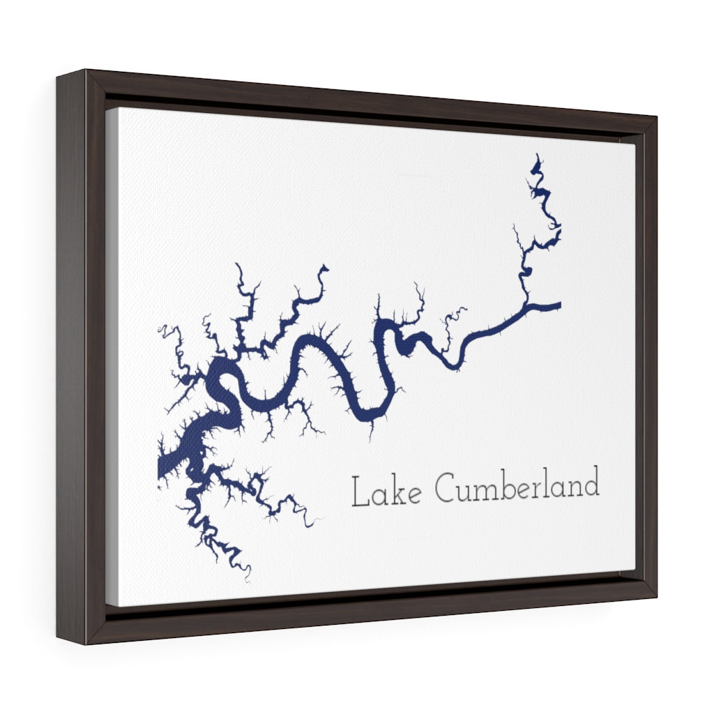 Lake Cumberland - Party Lakes Collection - Horizontal Framed Premium Gallery Wrap Canvas