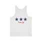 Tank Top -  Classic Flag - Red White and Toon - TWO SIDED DESIGN