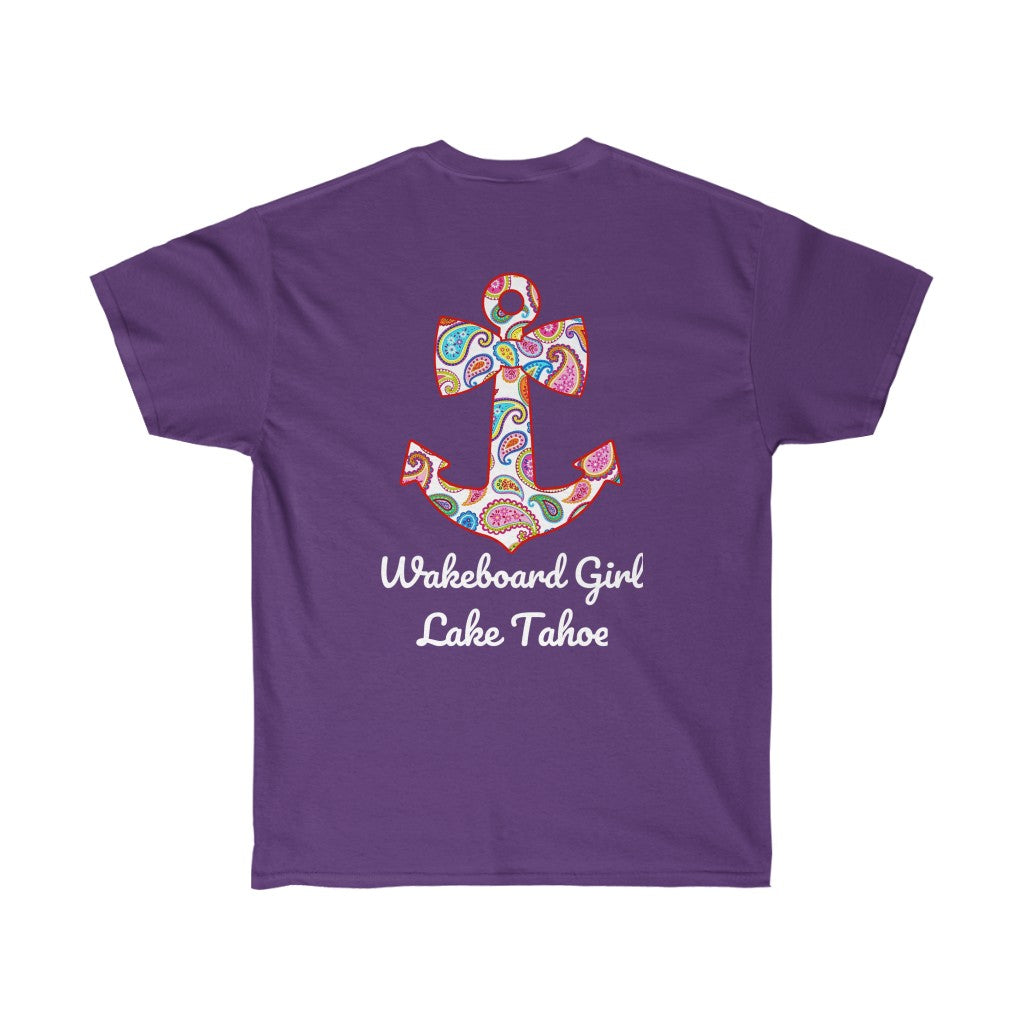 Sweet Anchor - Wakeboard Girl - Lake Tahoe - Unisex Ultra Cotton Tee
