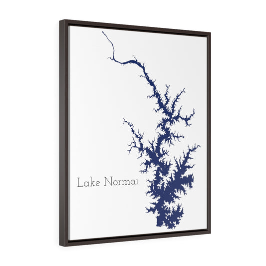 Lake Norman - Party Lakes Collection - Vertical Framed Premium Gallery Wrap Canvas