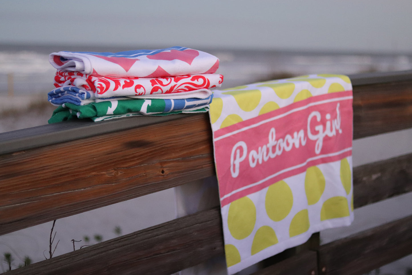 Custom Beach Towel by Pontoon Girl® - Virtual Beach Towel Generator