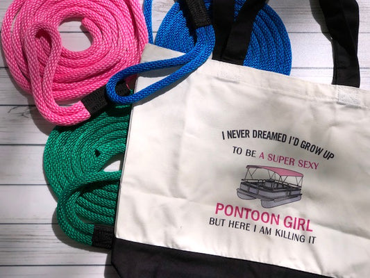 Killing It as the Super Sexy Pontoon Girl Boat Tote