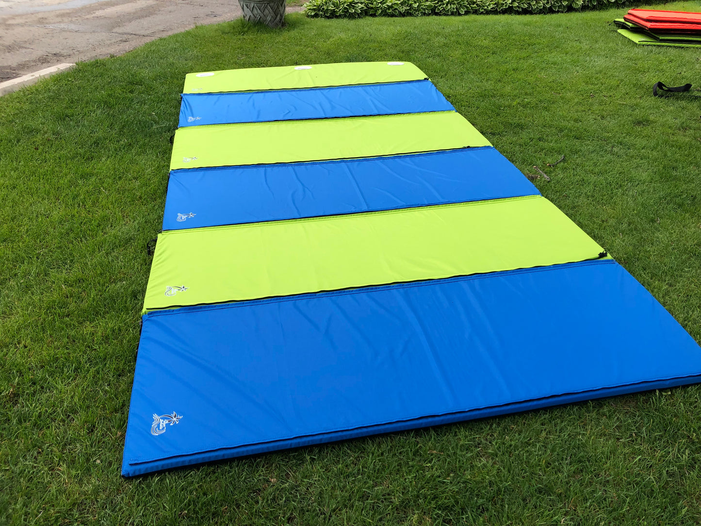 Aqua Water Mats - folding water pad that zips and folds into small space - easy to carry!