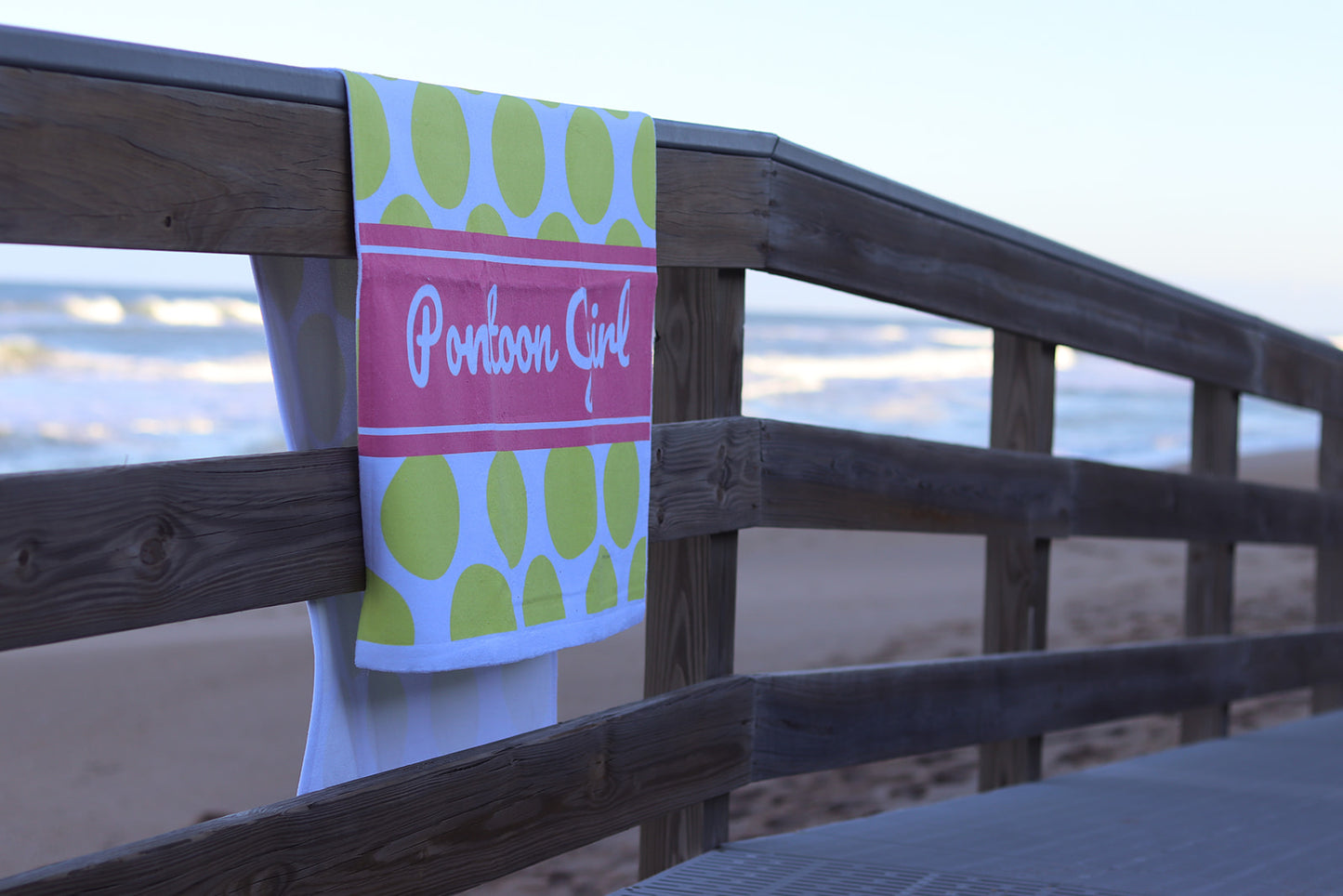 Custom Beach Towel by Pontoon Girl® - Virtual Beach Towel Generator