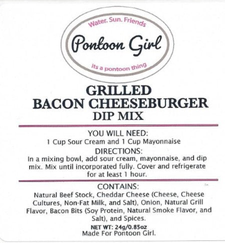 Just Add Boat - Dip Mix - Grilled Bacon Cheeseburger
