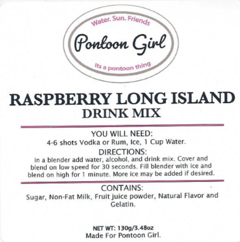 Just Add Boat - Drink Mix - Raspberry Long Island Ice Tea