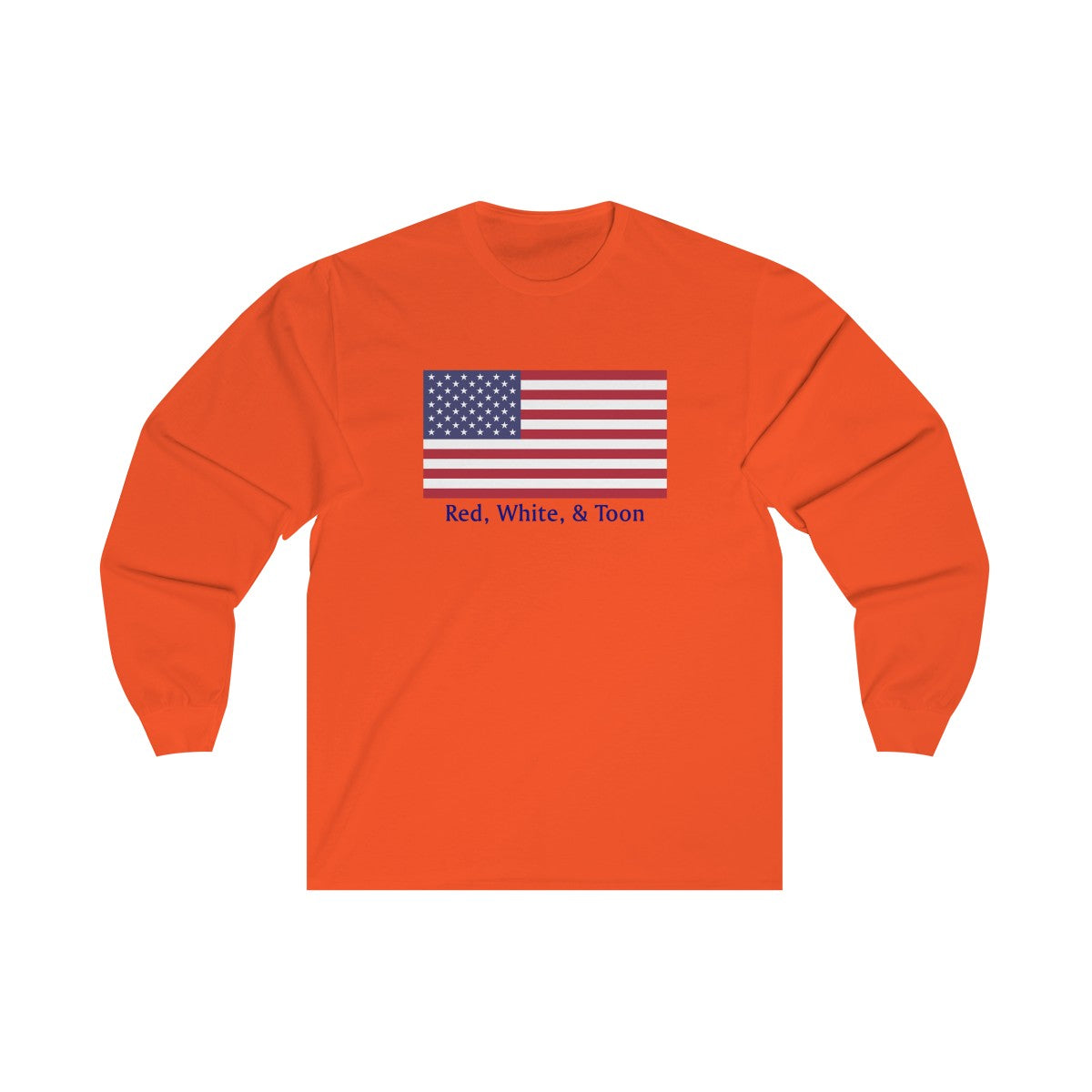 Pontoon Girl - Red White and Toon - Classic Flag Long Sleeve T Shirt