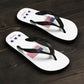 Pontoon Girl - Red White and Toon - Flip Flops - Classic Flag
