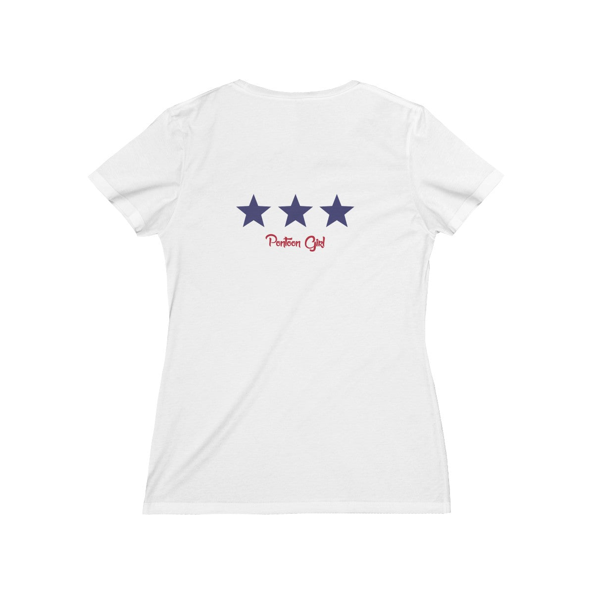 Pontoon Girl - Classic Flag - Red White and Toon