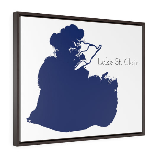 Lake St. Clair - Party Lakes Collection - Horizontal Framed Premium Gallery Wrap Canvas