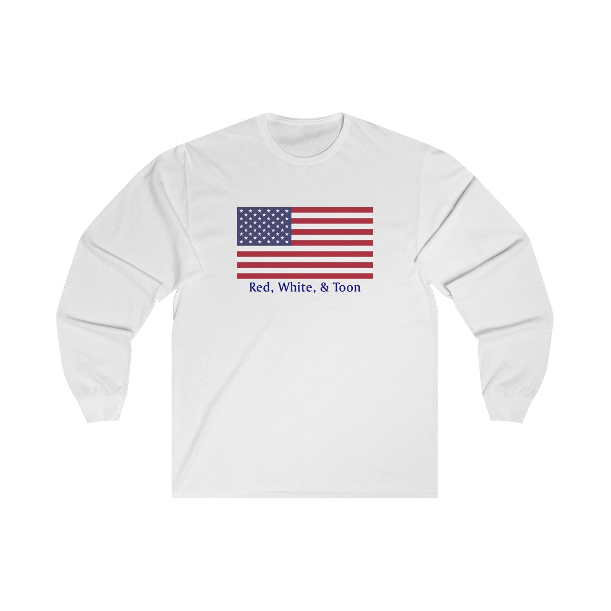 Pontoon Girl - Red White and Toon - Classic Flag Long Sleeve T Shirt