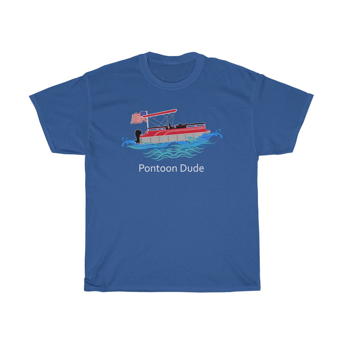 American Flag Pontoon Boat - Pontoon Dude