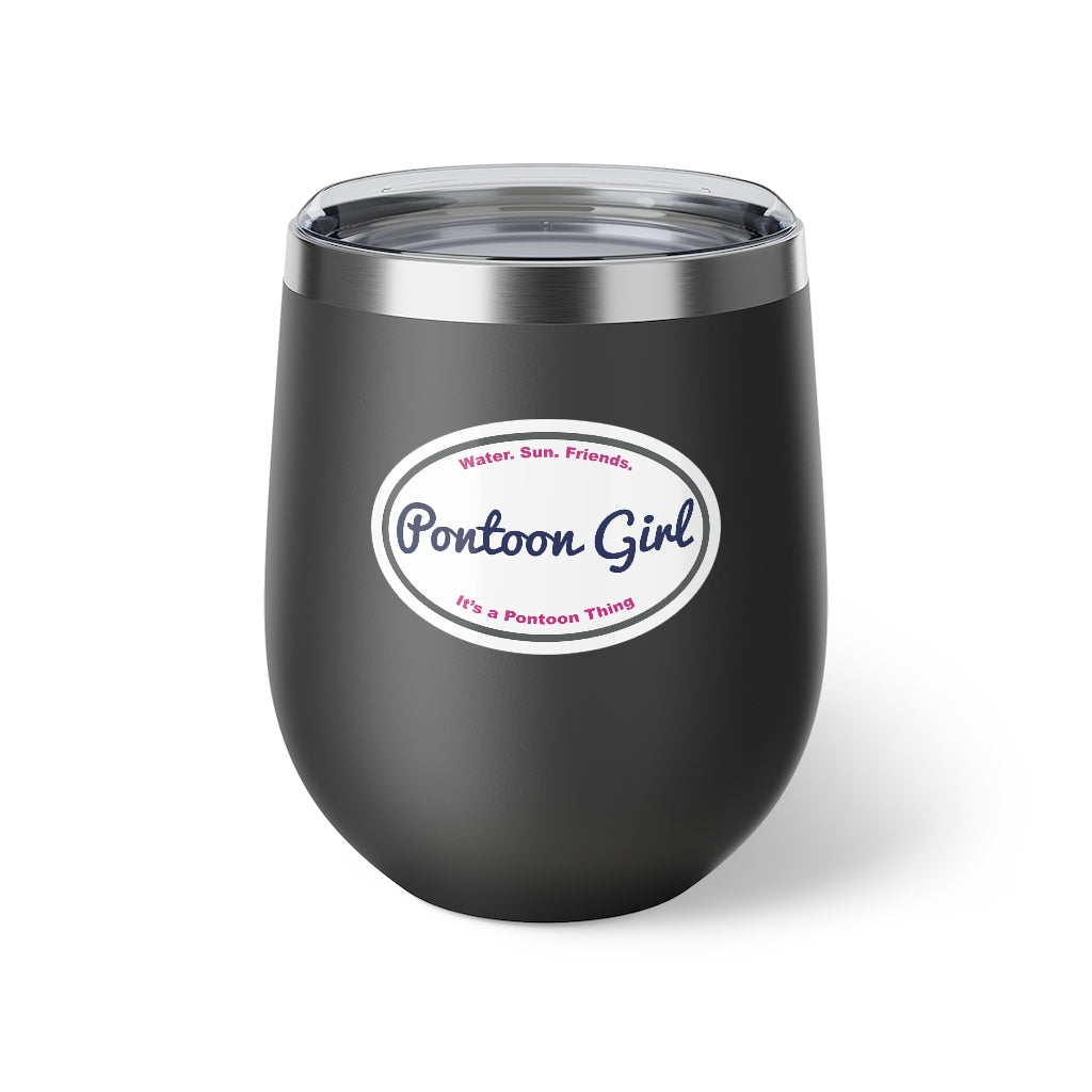 Classic Pontoon Girl - Insulated Cup - Wine Glass