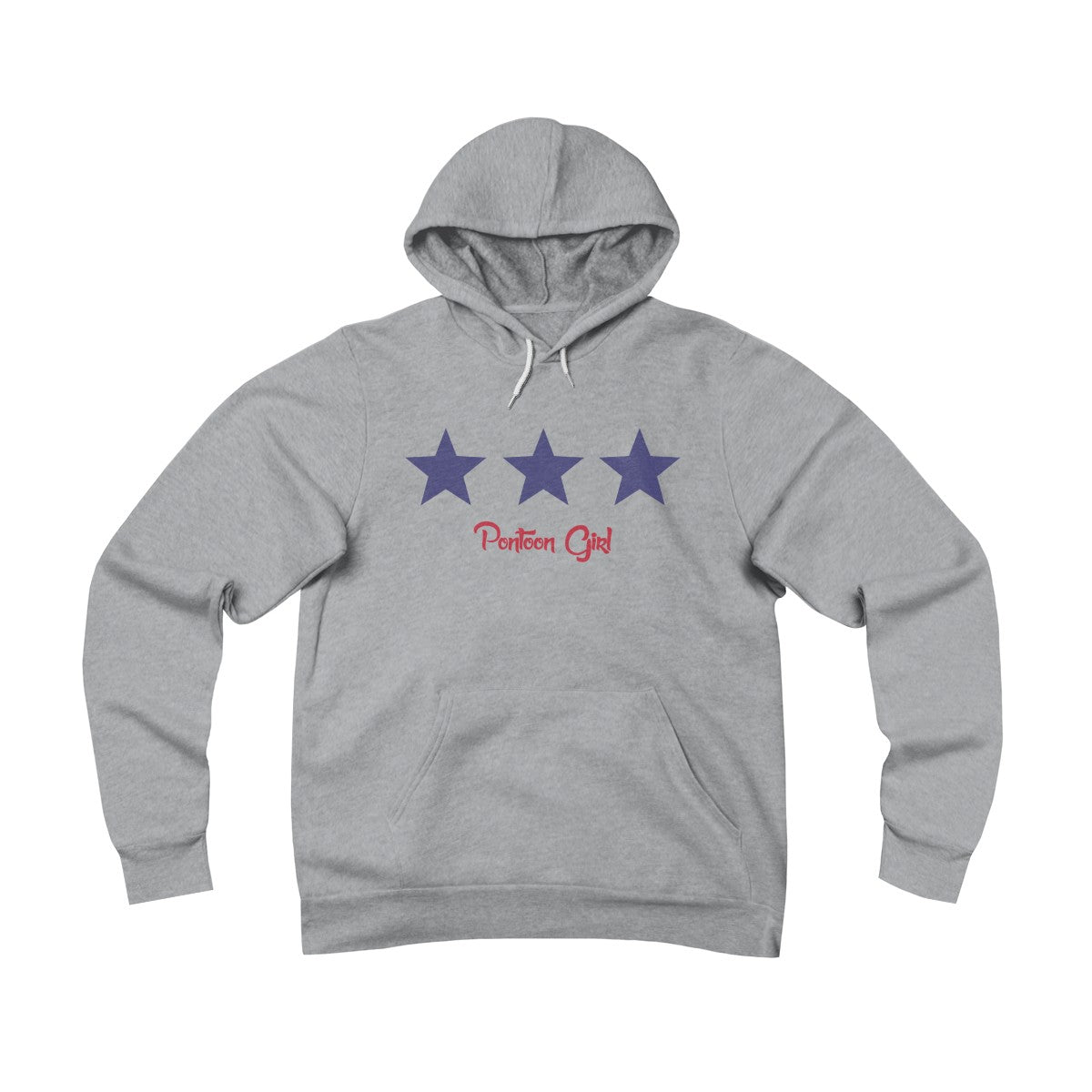 Pontoon Girl - Red White and Toon - Classic Flag Hoodie